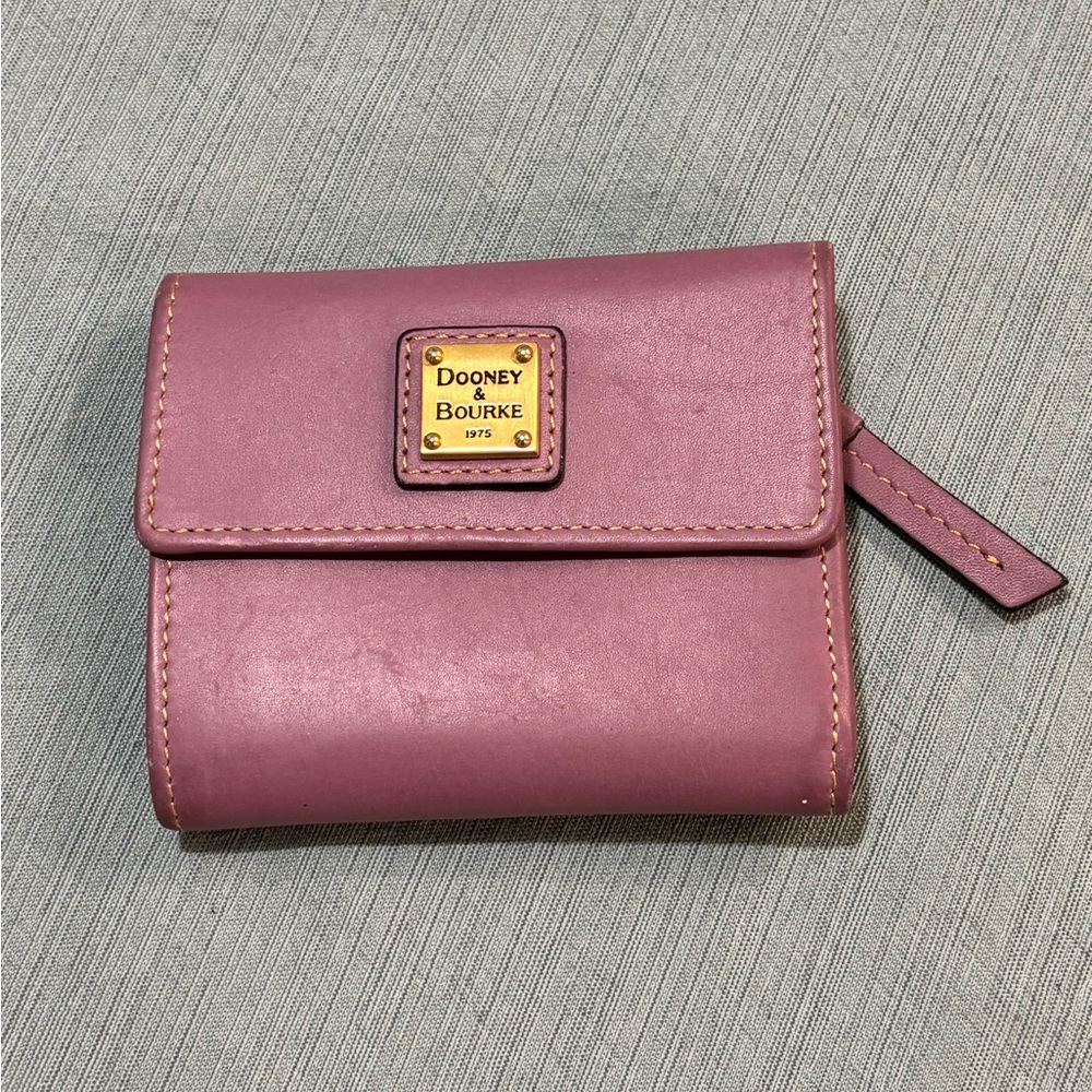 Dooney & Bourke Lavender Purple Leather Small Wallet